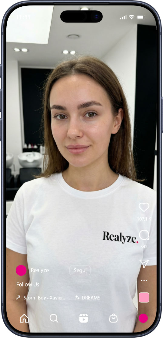 Contenuti social per centri estetici — Realyze Bergamo